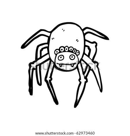 Happy Spider Cartoon Stock Vector Illustration 62973460 : Shutterstock