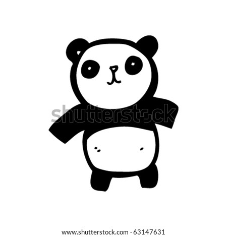 Happy Panda Cartoon Stock Vector Illustration 63147631 : Shutterstock