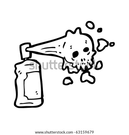 Skull Graffiti Cartoon Stock Vector Illustration 63159679 : Shutterstock