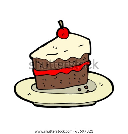 Delicious Cake Cartoon Stock Vector Illustration 63697321 : Shutterstock