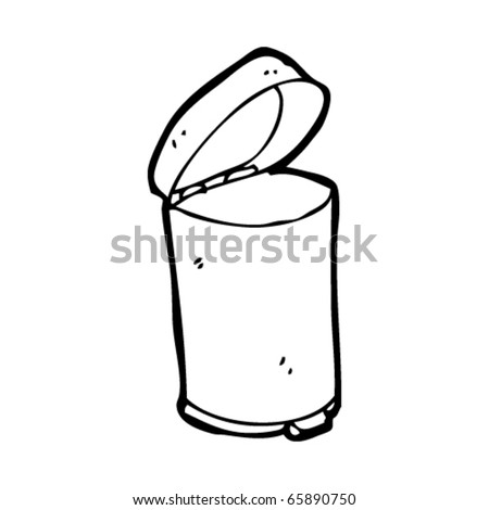 Kitchen Bin Cartoon Stock Vector Illustration 65890750 : Shutterstock