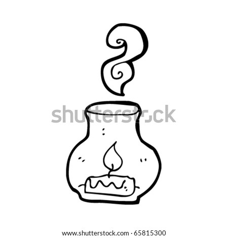 Candle In Jar Cartoon Stock Vector Illustration 65815300 : Shutterstock