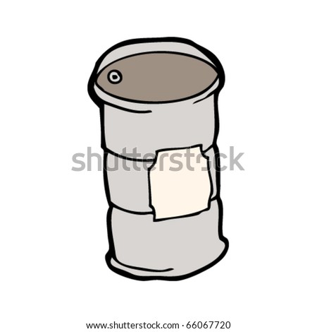 Oil Drum Cartoon Stock Vector Illustration 66067720 : Shutterstock