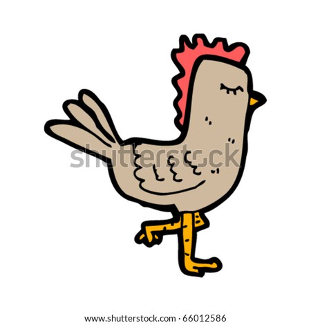 Walking Hen Cartoon Stock Vector Illustration 66012586 : Shutterstock