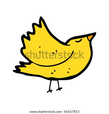 Bird Flapping Wings Cartoon Stock Vector Illustration 66567853 ...