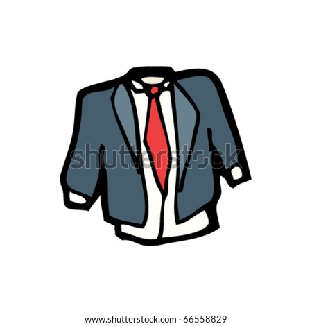 Work Suit Cartoon Stock Vector Illustration 66558829 : Shutterstock