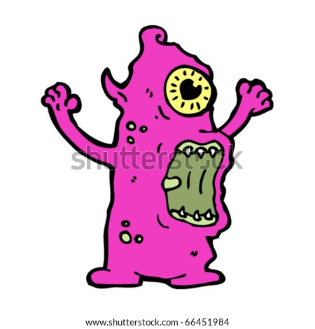 Hideous Monster Cartoon Stock Vector Illustration 66451984 : Shutterstock