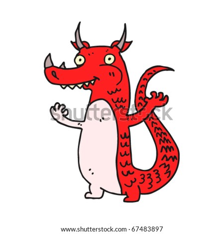 Welsh Dragon Cartoon Stock Vector 67483897 : Shutterstock