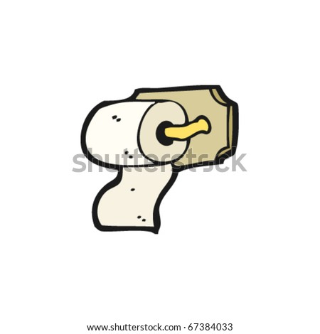 Loo Roll Cartoon Stock Vector Illustration 67384033 : Shutterstock