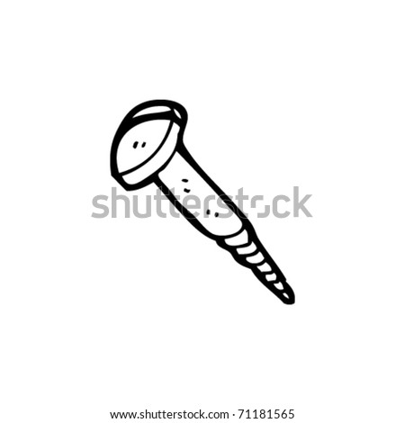 Screw Cartoon Stock Vector Illustration 71181565 : Shutterstock