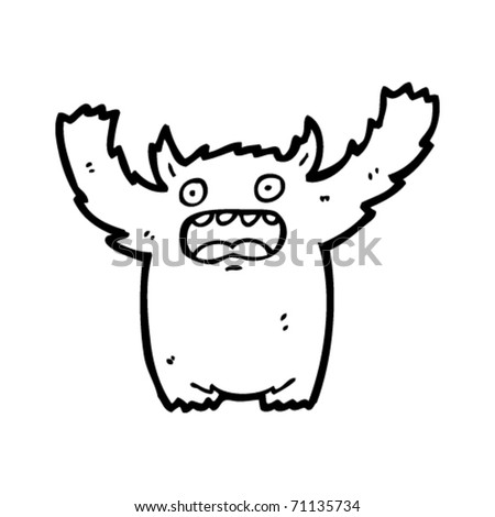 Roaring Creature Cartoon Stock Vector Illustration 71135734 : Shutterstock