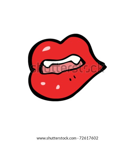 Sexy Lips Cartoon Stock Vector Illustration 72617602 : Shutterstock