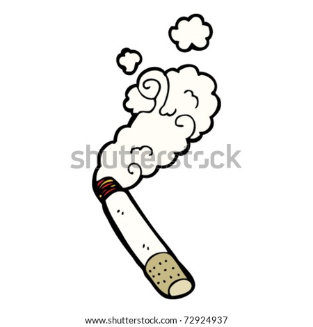 Cigarette Cartoon Stock Vector Illustration 72924937 : Shutterstock