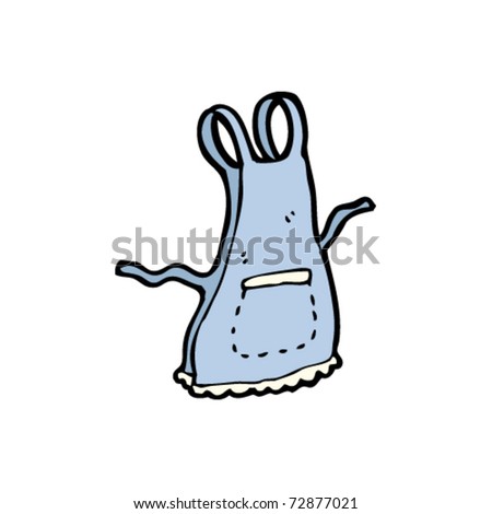 Frilly Apron Cartoon Stock Vector Illustration 72877021 : Shutterstock