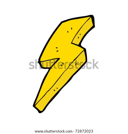 Lightning Bolt Cartoon Stock Vector Illustration 72872023 : Shutterstock