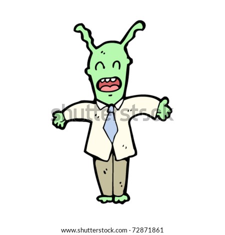 alien boss cartoon