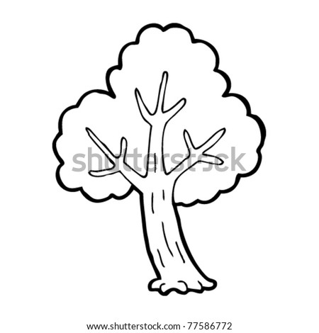 Tree Cartoon Stock Vector Illustration 77586772 : Shutterstock