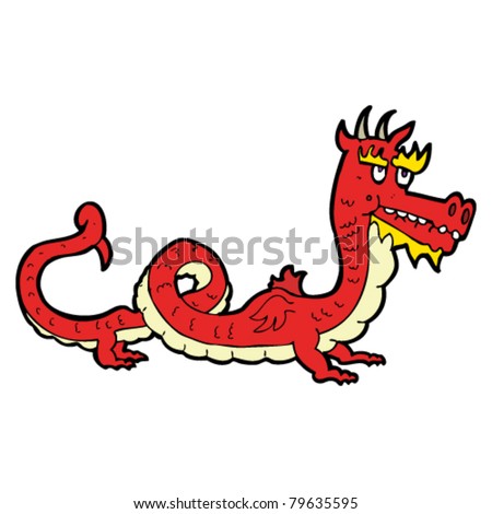 Chinese Dragon Cartoon Stock Vector Illustration 79635595 : Shutterstock