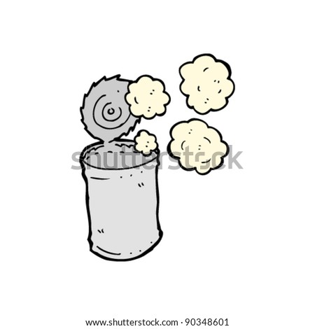 Tin Can Cartoon Stock Vector Illustration 90348601 : Shutterstock