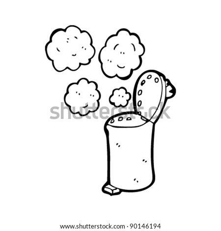 Smelly Old Bin Cartoon Stock Vector Illustration 90146194 : Shutterstock