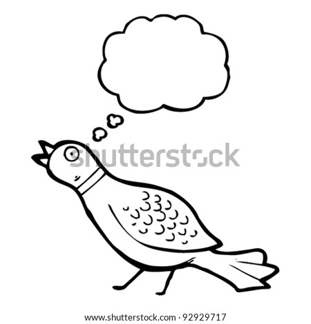 Wood Pigeon Cartoon Stock Vector Illustration 92929717 : Shutterstock