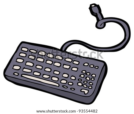 Cartoon Keyboard (Raster Version) Stock Photo 93554482 : Shutterstock