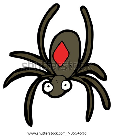 Halloween Spider Cartoon (Raster Version) Stock Photo 93554536 ...