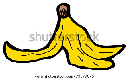 Banana Skin Cartoon Stock Photo 93379075 : Shutterstock