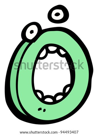 Cartoon Character Letter O Stock Photo 94493407 : Shutterstock