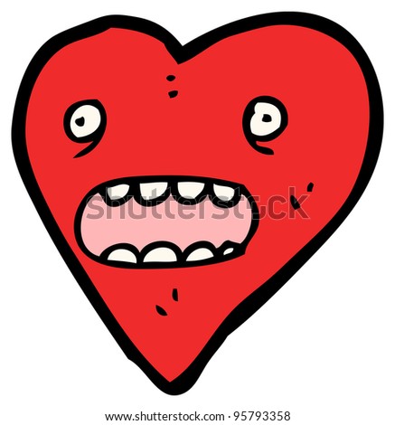 Funny Cartoon Heart Stock Photo 95793358 : Shutterstock