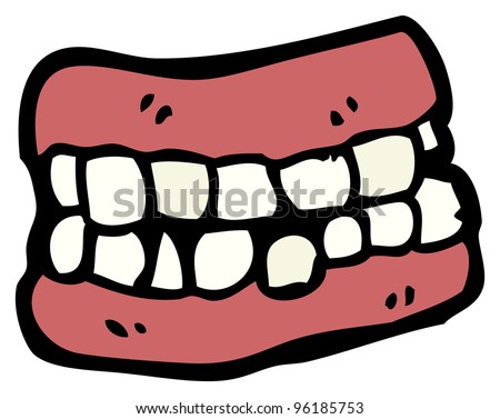 False Teeth Cartoon Stock Photo 96185753 : Shutterstock