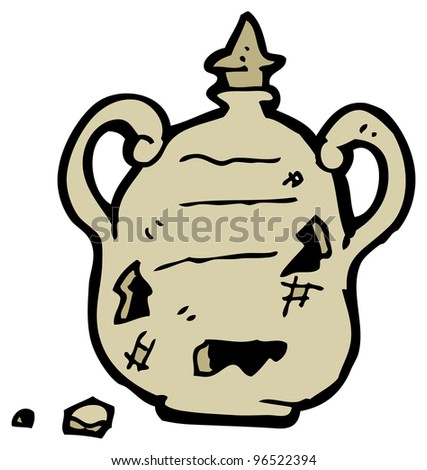 Broken Old Pot Cartoon Stock Photo 96522394 : Shutterstock