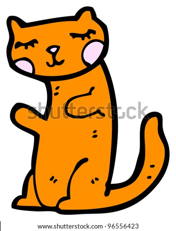 Cartoon Ginger Cat Stock Photo 96556423 : Shutterstock