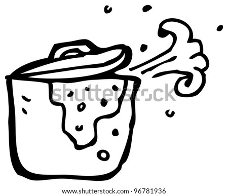 Cartoon Bubbling Stew Pot Stock Photo 96781936 : Shutterstock