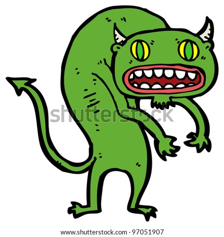 Cartoon Demon Monster Stock Photo 97051907 : Shutterstock