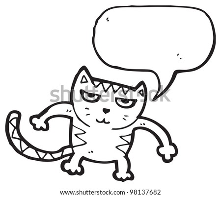 Cartoon Angry Cat Stock Photo 98137682 : Shutterstock