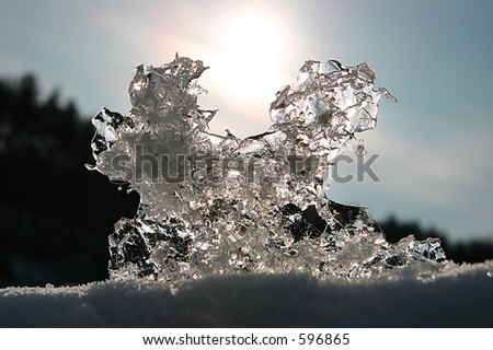 Ice frame for sun