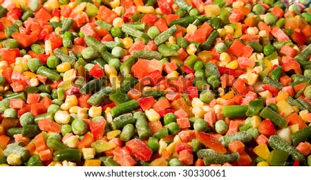 mix vegetables background. close up photo of different vegetables