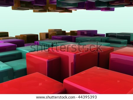abstract cubes