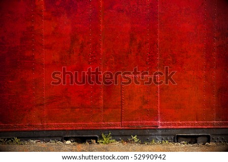 abstract red metal barrier wall with grunge effect texture