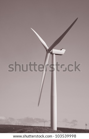 Wind Turbine in Sanday on the Orkney Islands, Scotland