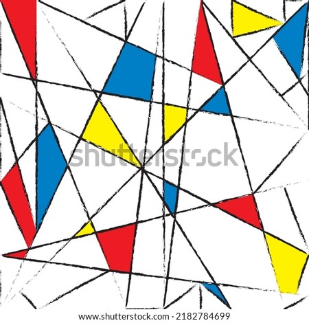 surreal art seamless pattern. Abstract background. Joan Miro style vector illustration