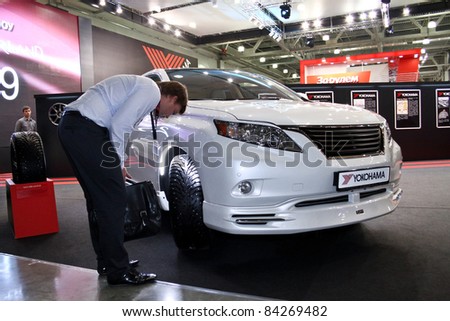 MOSCOW - AUGUST 25: Lexus RX350 JAOS at the international exhibition of  the auto and components industry, Interauto on August 25, 2011 in Moscow