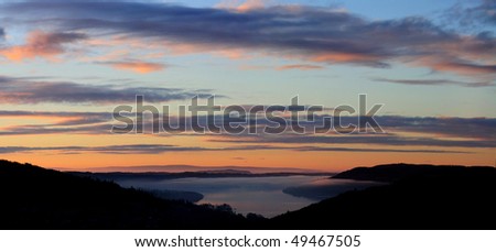 Dawn over Lake Windermere, English Lake District