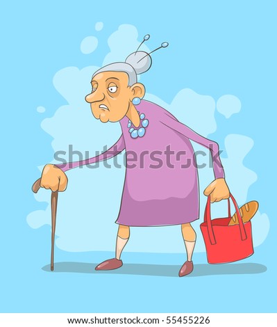 Granny Stock Vector Illustration 55455226 : Shutterstock