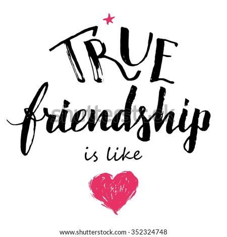 Vector Images, Illustrations and Cliparts: True friendship is like love