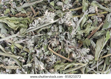 Dry Mint green herbal  tea tea texture background macro
