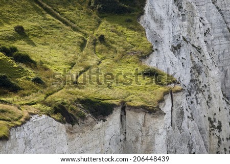 Steep cliff