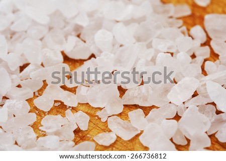 Close-up of salt grains