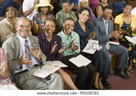 Congregation Clapping at Church
